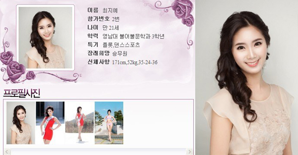 miss korea 2013 candidate